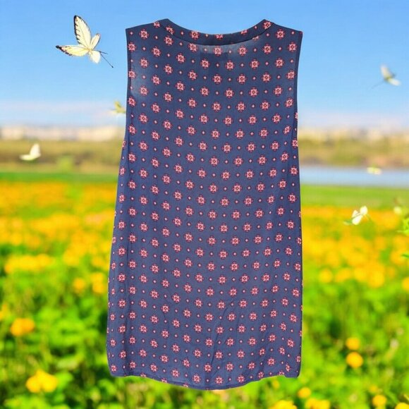 GAP SLEEVELESS, PRINTED BLOUSE - SIZE L - Picture 2 of 5
